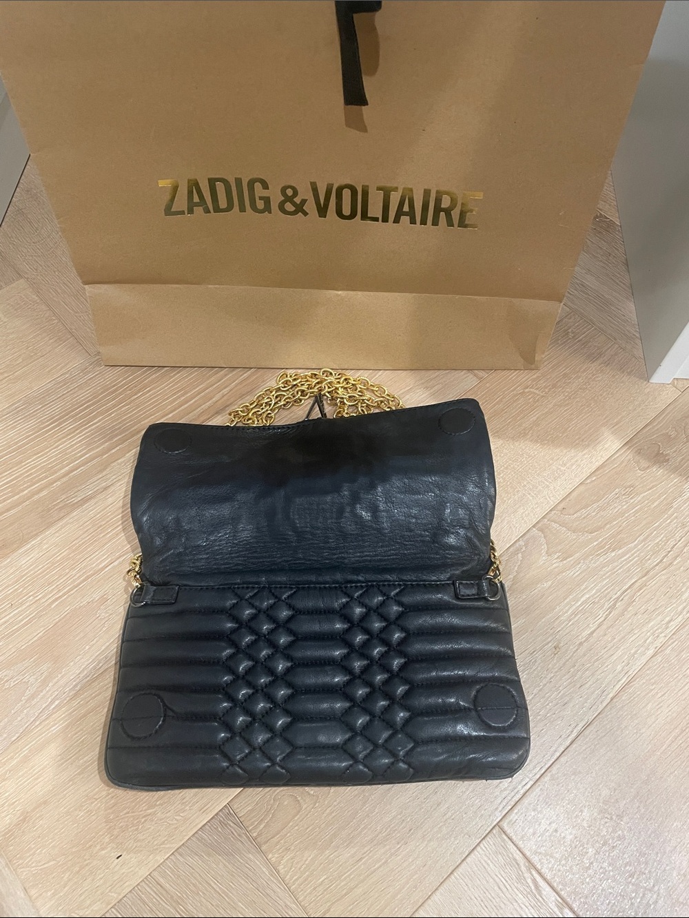 Zadig & Voltaire Black Rock Cross-Body Bag - Picture 2 of 9